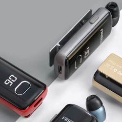 F580 Business Earphones | Collar Clip on Headphone with Power Display