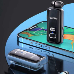 F580 Business Earphones | Collar Clip on Headphone with Power Display