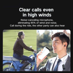 F580 Business Earphones | Collar Clip on Headphone with Power Display