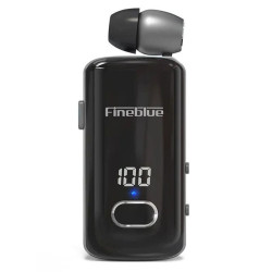 F580 Business Earphones | Collar Clip on Headphone with Power Display