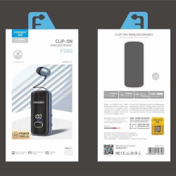 F580 Business Earphones | Collar Clip on Headphone with Power Display