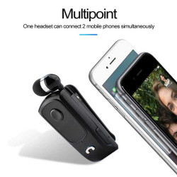 F920 Business Headset | Retractable BT5.1 Headphones with Clip-on