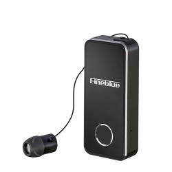 Auriculares F2 Pro Negocio | Auriculares con clip de cuello con cancelación de ruido de auriculares retráctiles