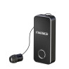 F2 Pro Business Earphones | Collar Clip Headphones with Retractable Earbud Noise Cancelling