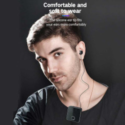 Auriculares de negocios F1 | Auriculares retráctiles Bluetooth V5.0 Collar Clip
