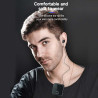 Auriculares de negocios F1 | Auriculares retráctiles Bluetooth V5.0 Collar Clip