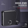 Auriculares de negocios F1 | Auriculares retráctiles Bluetooth V5.0 Collar Clip