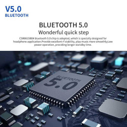 Auriculares de negocios F1 | Auriculares retráctiles Bluetooth V5.0 Collar Clip