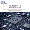 Auriculares de negocios F1 | Auriculares retráctiles Bluetooth V5.0 Collar Clip