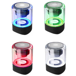 Altavoz MK22 TWS | Altavoz Bluetooth inalámbrico verdadero AstroSoar | Altavoz estéreo de graves de luz LED de colores