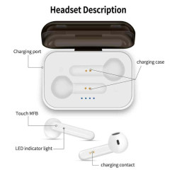 AstroSoar J10 TWS | Auriculares inalámbricos estéreo 6D Bluetooth V5.0 | Inteligente