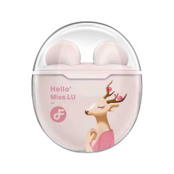 Auriculares TWS Fineblue HELLO'LU | Audífonos verdaderamente inalámbricos con luz LED de colores, resistentes al agua