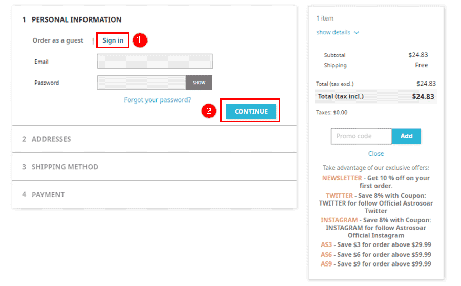 how to order at astrosoar.com