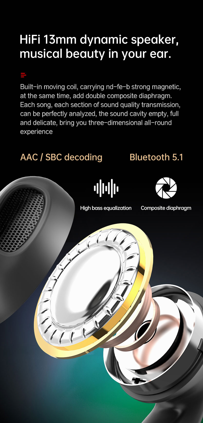 AstroSoar F22 Pro TWS | True Wireless Earbuds Waterproof LED colorful light