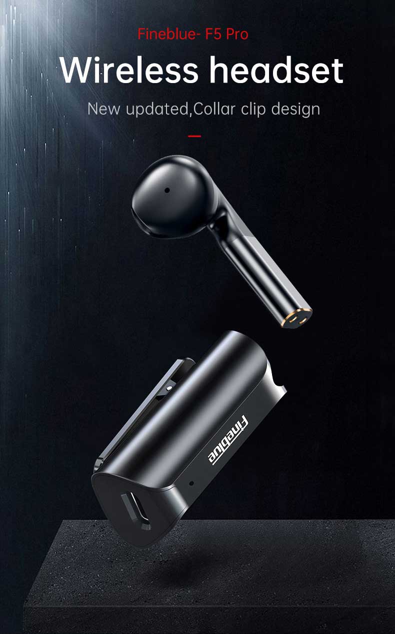 AstroSoar F5 Pro Headset | Business Wireless Headphone with Clip-on Charging Case | astrosoar.com
