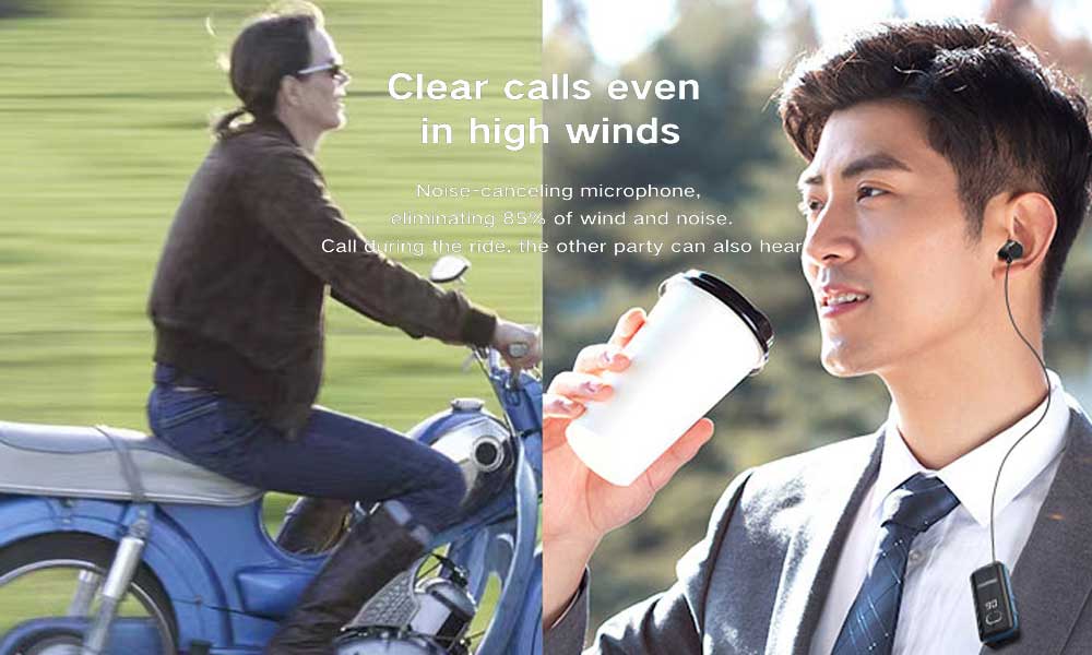 F580 Business Earphones | Collar Clip on Headphone with Power Display