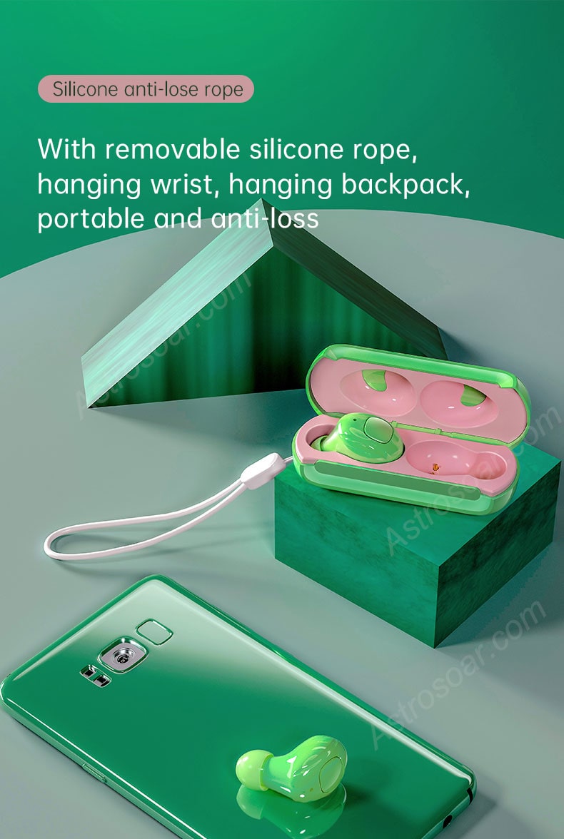 AstroSoar Qmini TWS | True Wireless Bluetooth 5.0 Earbuds | New Fashion Macron Color | astrosoar.com