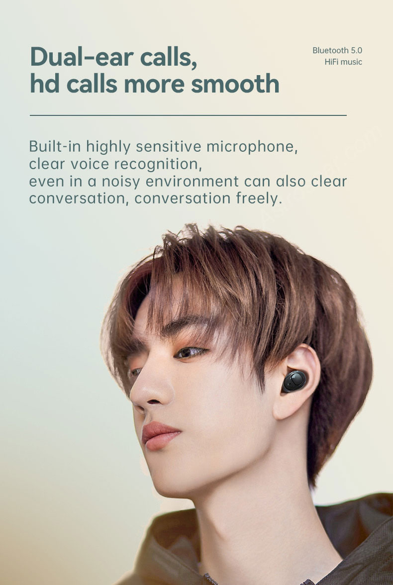 AstroSoar Qmini TWS | True Wireless Bluetooth 5.0 Earbuds | New Fashion Macron Color | astrosoar.com